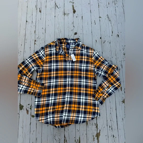 NWT • VTG • American Eagle Flannel Button Down - size L - Picture 3 of 4
